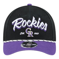 Colorado Rockies New Era Team Loyal 9FORTY M-Crown Adjustable Hat Lifestyle
