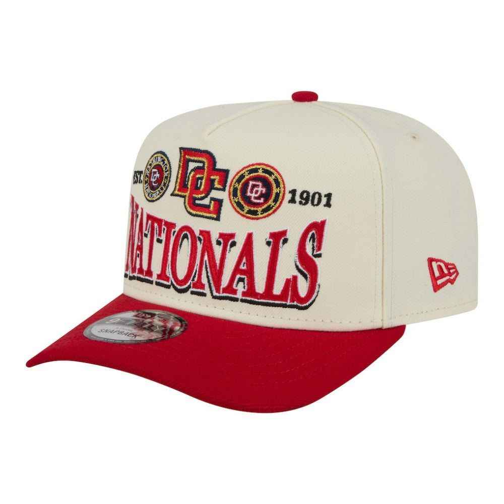 Washington Nationals New Era Throwback Tri-Hit A-Frame 9FIFTY Adjustable Hat Lifestyle