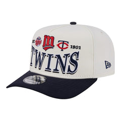 Minnesota Twins New Era Throwback Tri-Hit A-Frame 9FIFTY Adjustable Hat Clearance
