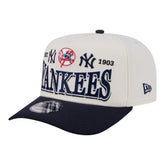 New York Yankees New Era Throwback Tri-Hit A-Frame 9FIFTY Adjustable Hat Lifestyle