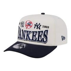 New York Yankees New Era Throwback Tri-Hit A-Frame 9FIFTY Adjustable Hat Lifestyle
