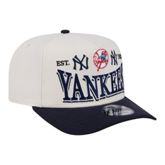 New York Yankees New Era Throwback Tri-Hit A-Frame 9FIFTY Adjustable Hat Lifestyle