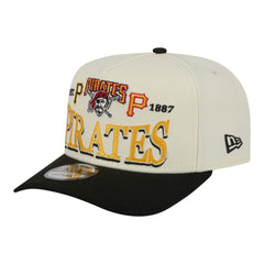 Pittsburgh Pirates New Era Throwback Tri-Hit A-Frame 9FIFTY Adjustable Hat Lifestyle