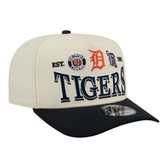 Detroit Tigers New Era Throwback Tri-Hit A-Frame 9FIFTY Adjustable Hat Lifestyle