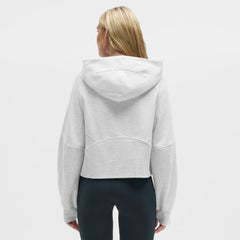 Baltimore Ravens lululemon Women's Scuba Oversized Half-Zip Hoodie Heathered Core Ultra Light Grey - NFL
