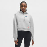Miami Dolphins lululemon Women's Scuba Oversized Half-Zip Hoodie Heathered Core Ultra Light Grey - NFL