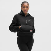 Las Vegas Raiders lululemon Women's Scuba Oversized Half-Zip Hoodie Black - NFL