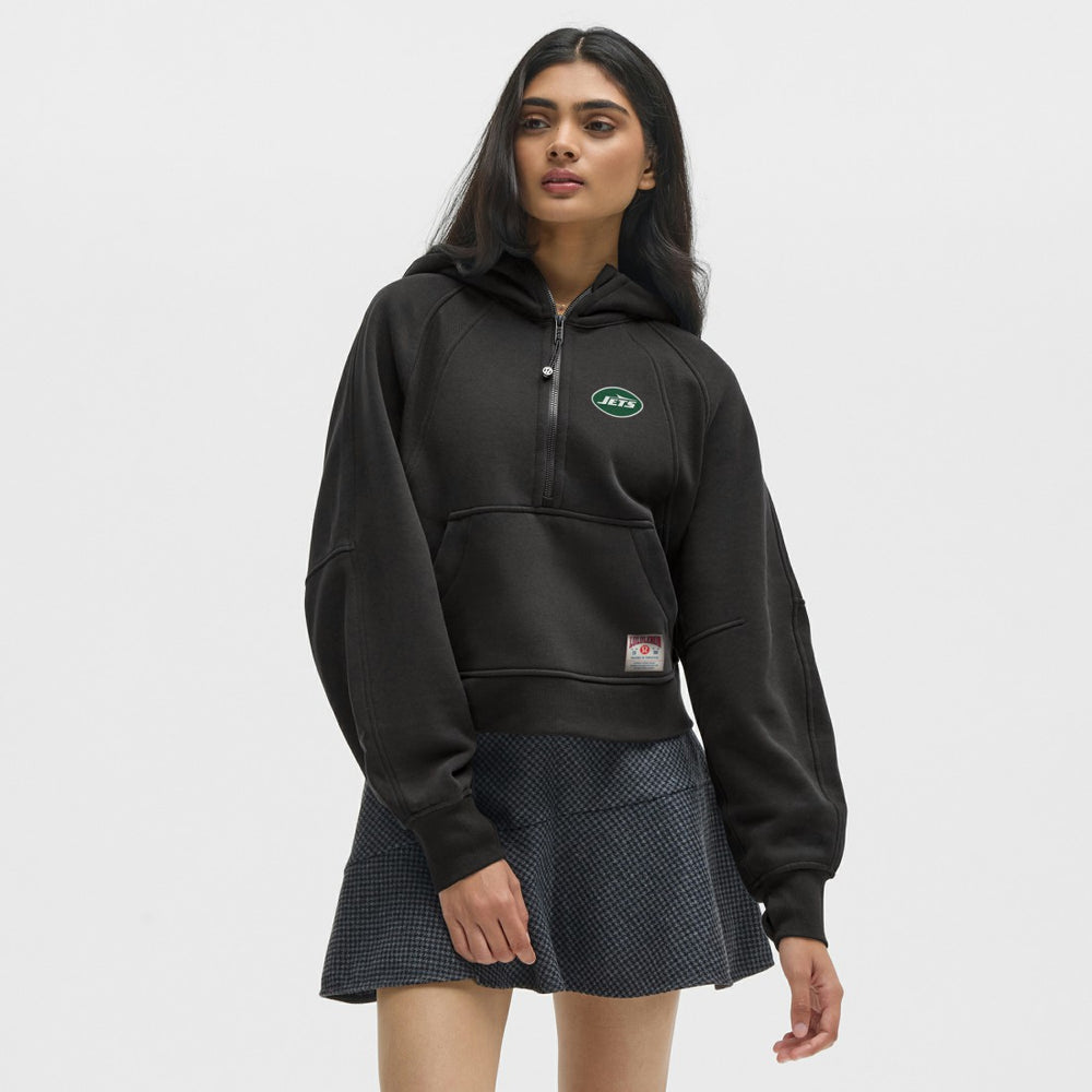 New York Jets lululemon Women's Scuba Oversized Half-Zip Hoodie Black - NFL