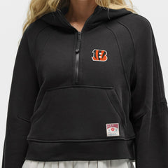 Cincinnati Bengals lululemon Women's Scuba Oversized Half-Zip Hoodie Black - NFL