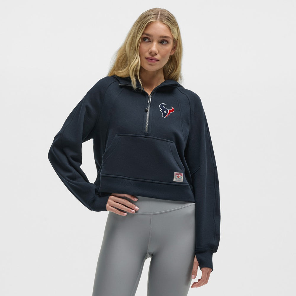 Houston Texans lululemon Women's Scuba Oversized Half-Zip Hoodie True Navy - NFL