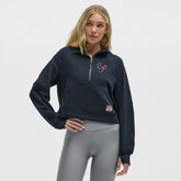 Houston Texans lululemon Women's Scuba Oversized Half-Zip Hoodie True Navy - NFL