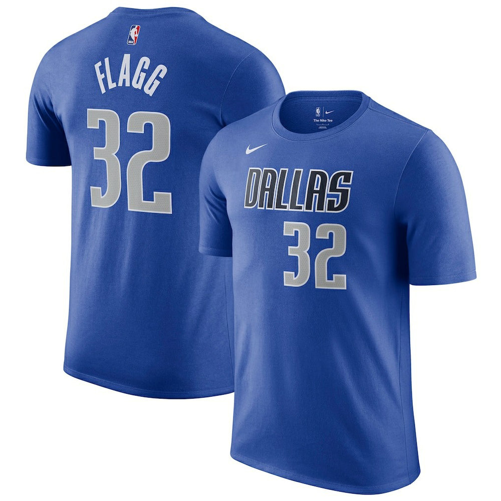 Nike - Cooper Flagg Dallas Mavericks 2025 NBA Draft Icon Name & Number T-Shirt - Blue