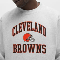 Cleveland Browns lululemon Steady State Sweatshirt Heathered Silver Drop - NFL