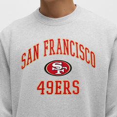 San Francisco 49ers lululemon Steady State Sweatshirt Heathered Silver Drop - NFL