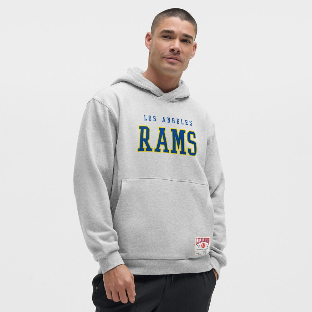 Los Angeles Rams lululemon Steady State Pullover Hoodie Heathered Silver Drop - NFL