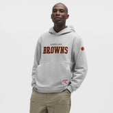 Cleveland Browns lululemon Steady State Pullover Hoodie Heathered Silver Drop - NFL