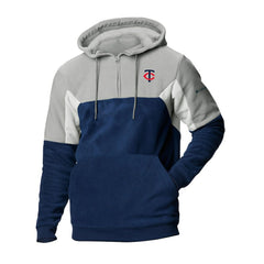 Minnesota Twins Columbia Men's Lodge Fleece Quarter-Zip Hoodie for sale