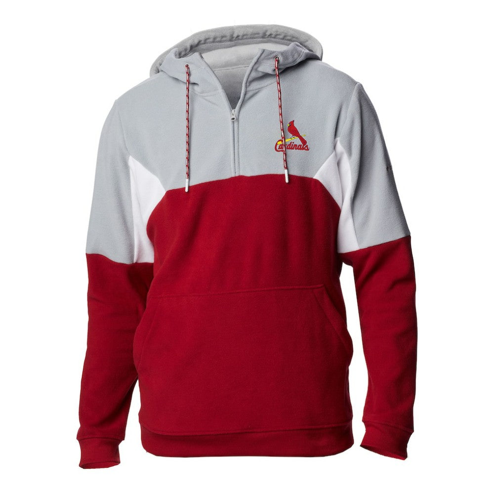 St. Louis Cardinals Columbia Men's Lodge Fleece Quarter-Zip Hoodie for sale
