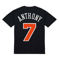 NBA - Carmelo Anthony New York Knicks Male Adult Black NBA ULTIMATE PLAYER NUMBER TEE