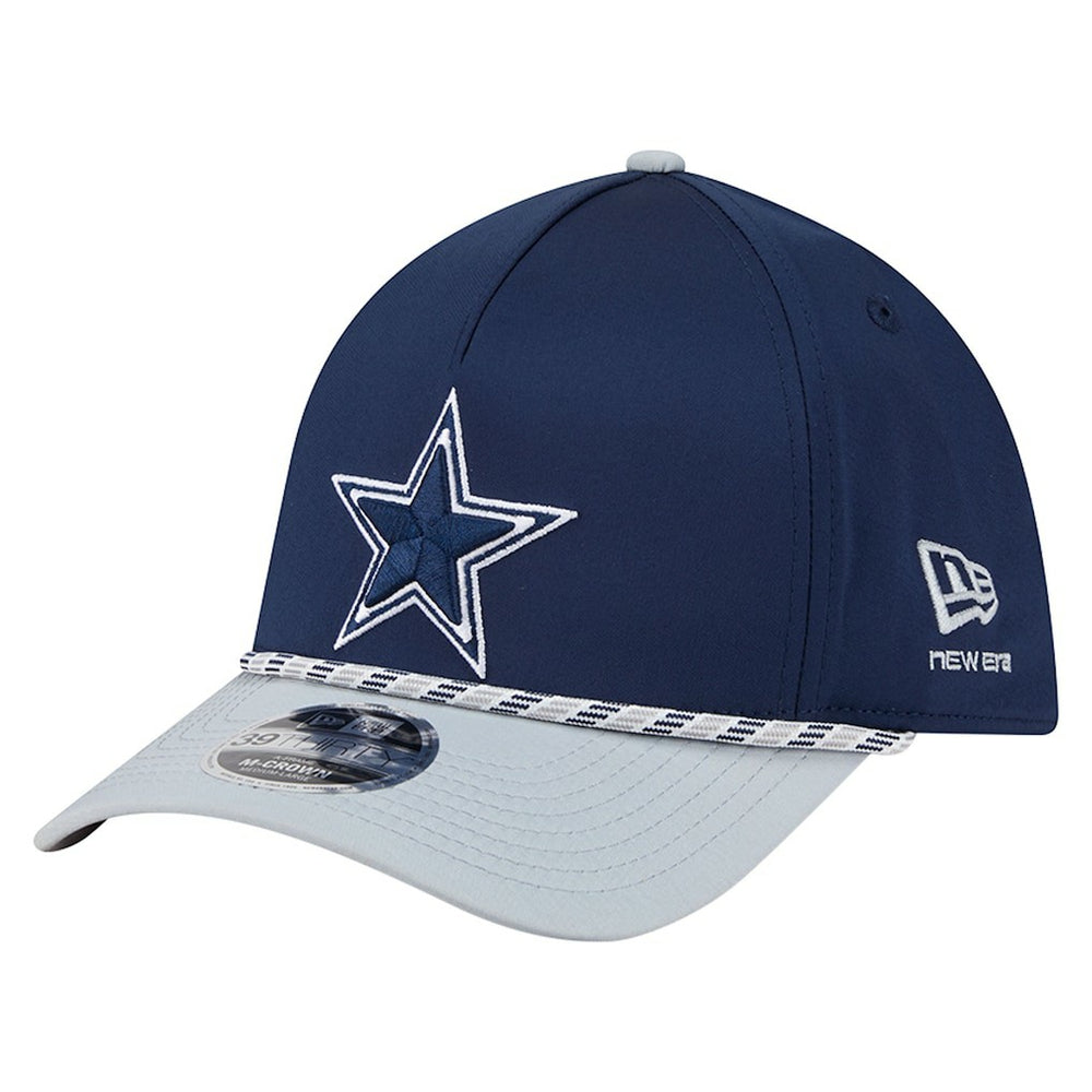 Dallas Cowboys Rope M-Crown A-Frame 39THIRTY Flex Hat Navy/Silver - NFL