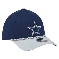 Dallas Cowboys Rope M-Crown A-Frame 39THIRTY Flex Hat Navy/Silver - NFL