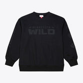 Minnesota Wild - Mitchell & Ness Phantom Fleece Crew Neck Sweatshirt Black