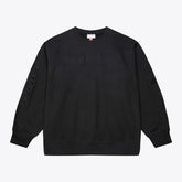 Detroit Red Wings - Mitchell & Ness Phantom Fleece Crew Neck Sweatshirt Black