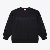 St. Louis Blues - Mitchell & Ness Phantom Fleece Crew Neck Sweatshirt Black