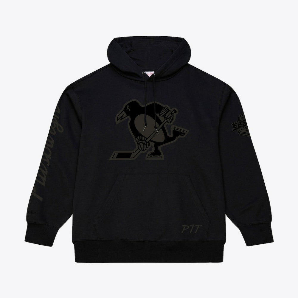Pittsburgh Penguins Mitchell & Ness Phantom Fleece Hoodie Black