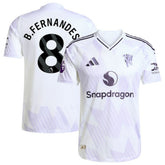 Adidas Bruno Fernandes Manchester United 2025/26 Away Player Jerseys - White