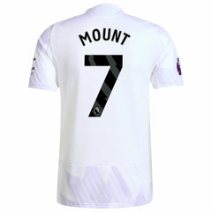 Adidas Mason Mount Manchester United 2025/26 Away Player Jerseys - White