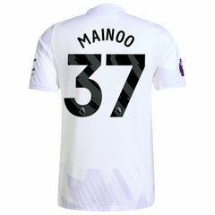 Adidas Kobbie Mainoo Manchester United 2025/26 Away Player Jerseys - White
