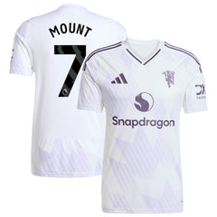 Adidas Mason Mount Manchester United 2025/26 Away Replica Player Jerseys - White