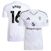 Adidas Amad Diallo Manchester United 2025/26 Away Replica Player Jerseys - White