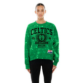 New Era - Boston Celtics Women's Throwback Collection Mineral Wash Crewneck Sweatshirt - Kelly Green
