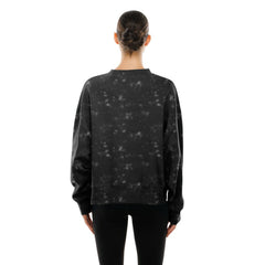 New Era - Chicago Bulls Women's Throwback Collection Mineral Wash Crewneck Sweatshirt - Black