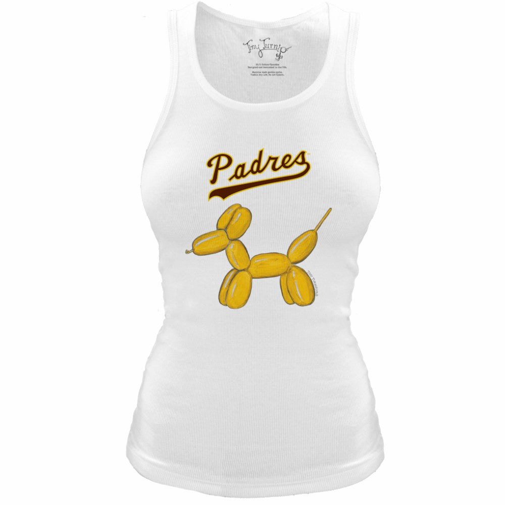 San Diego Padres Tiny Turnip Women's Fitted Balloon Dog Tri-Blend Tank Top discount