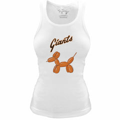San Francisco Giants Tiny Turnip Women's Fitted Balloon Dog Tri-Blend Tank Top Lifestyle