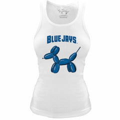 Toronto Blue Jays Tiny Turnip Women's Fitted Balloon Dog Tri-Blend Tank Top Lifestyle