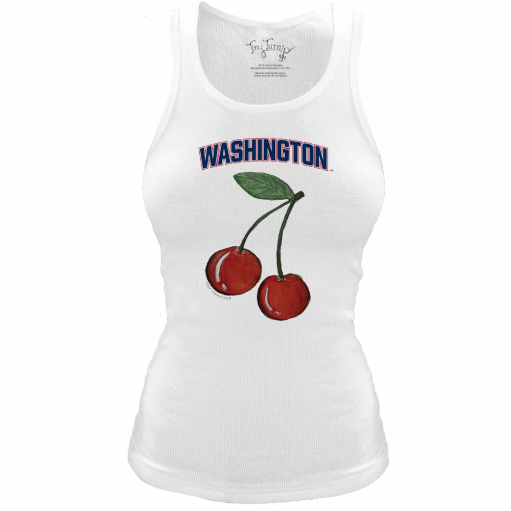 Washington Nationals Tiny Turnip Women's Fitted Cherries Tri-Blend Tank Top Clearance