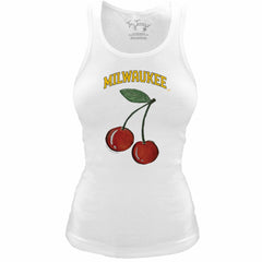Milwaukee Brewers Tiny Turnip Women's Fitted Cherries Tri-Blend Tank Top Near Me