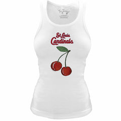 St. Louis Cardinals Tiny Turnip Women's Fitted Cherries Tri-Blend Tank Top Near Me