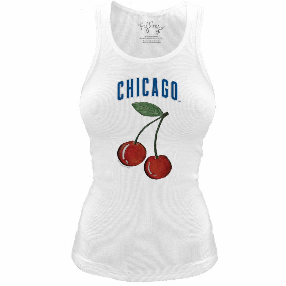 Chicago Cubs Tiny Turnip Women's Fitted Cherries Tri-Blend Tank Top Sale