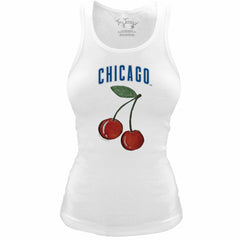 Chicago Cubs Tiny Turnip Women's Fitted Cherries Tri-Blend Tank Top Sale