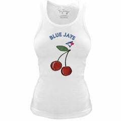 Toronto Blue Jays Tiny Turnip Women's Fitted Cherries Tri-Blend Tank Top Sale