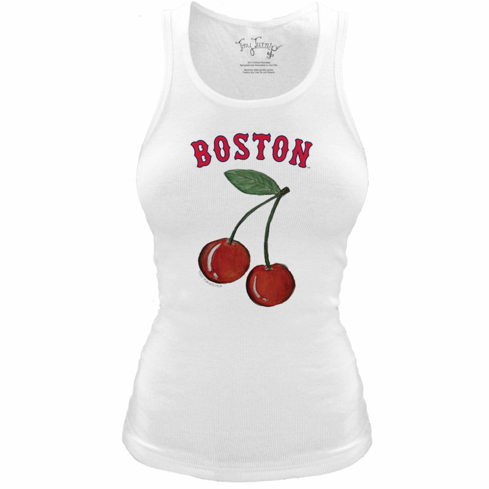Boston Red Sox Tiny Turnip Women's Fitted Cherries Tri-Blend Tank Top Online