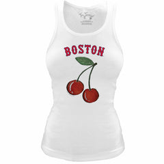 Boston Red Sox Tiny Turnip Women's Fitted Cherries Tri-Blend Tank Top Online