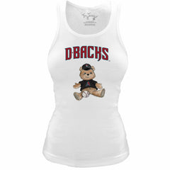 Arizona Diamondbacks Tiny Turnip Women's Fitted Teddy Bear Tri-Blend Tank Top Sale