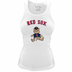 Boston Red Sox Tiny Turnip Women's Fitted Teddy Bear Tri-Blend Tank Top Online