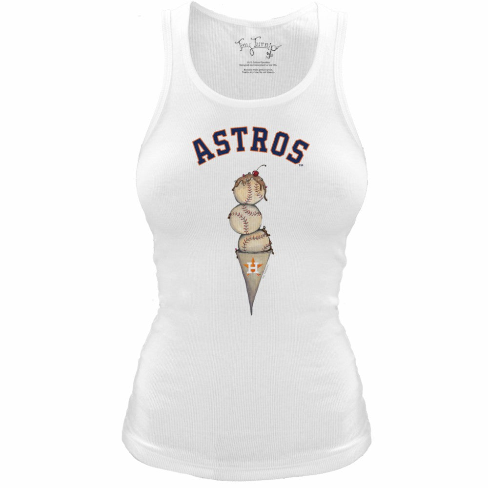 Houston Astros Tiny Turnip Women's Fitted Triple Scoop Tri-Blend Tank Top discount